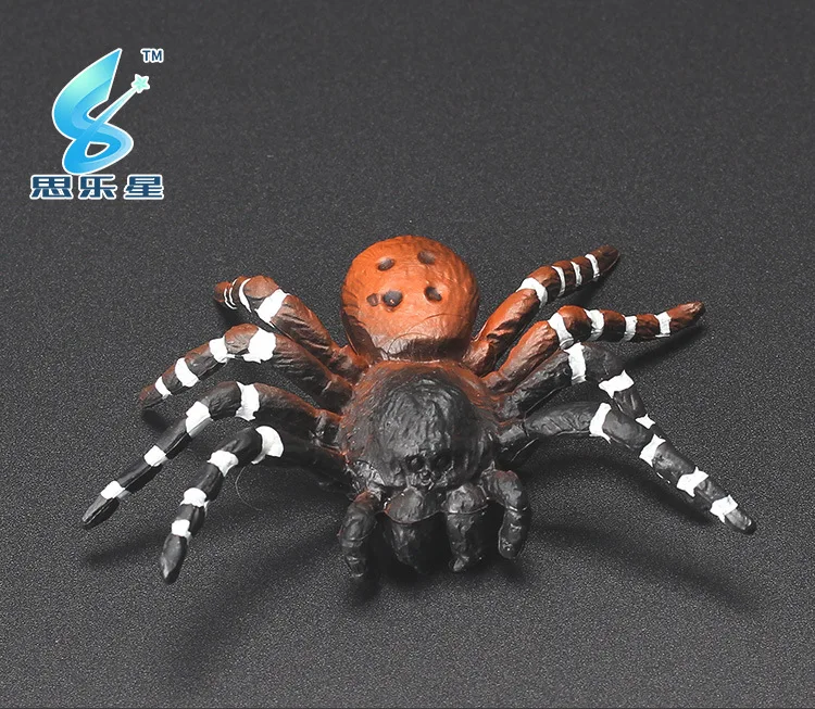 Boutique Solid Spider Reddish Black Blue Spider Static Model Insect Animal Model Toy Early Childhood Cognitive