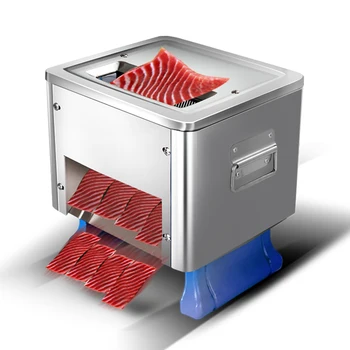 

Electric desktop Slicer 5MM Commercial Meat Cutter Automatic dicing machine strip cutting machinebar