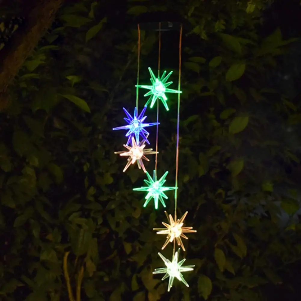 Particle solar lights for garden decoration Wind Chime Light Colorful Gradient Outdoor Solar Led Path Lawn Yard Garden Lamp