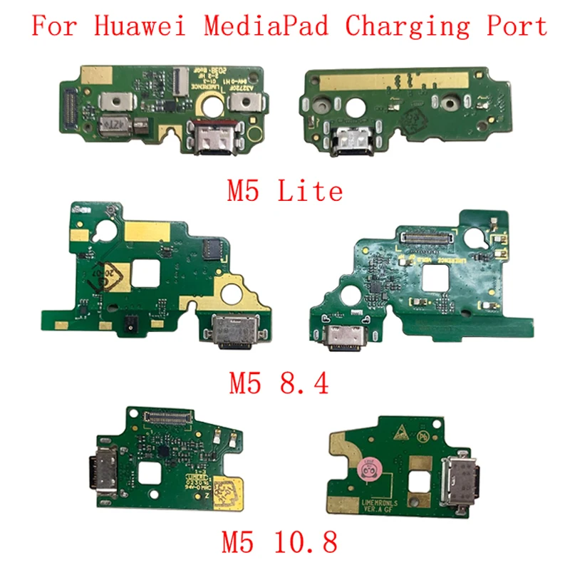 USB-разъем для зарядки запчасти платы гибкий кабель Huawei MediaPad M5 Lite 8 4 10 запасная