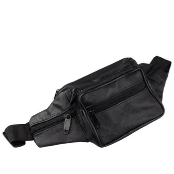 

Retro Waist Bag Men Outdoor Belly Pack Bags Fashion Mens Leather Chest Handbag Unisex Travel Waist Bags Multi-pocket Phone Pouch