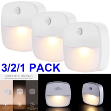 3 шт. светодиодный светильник для шкафа, датчик движения, светодиодный свет для шкафа, ночник, светодиодный светильник D40