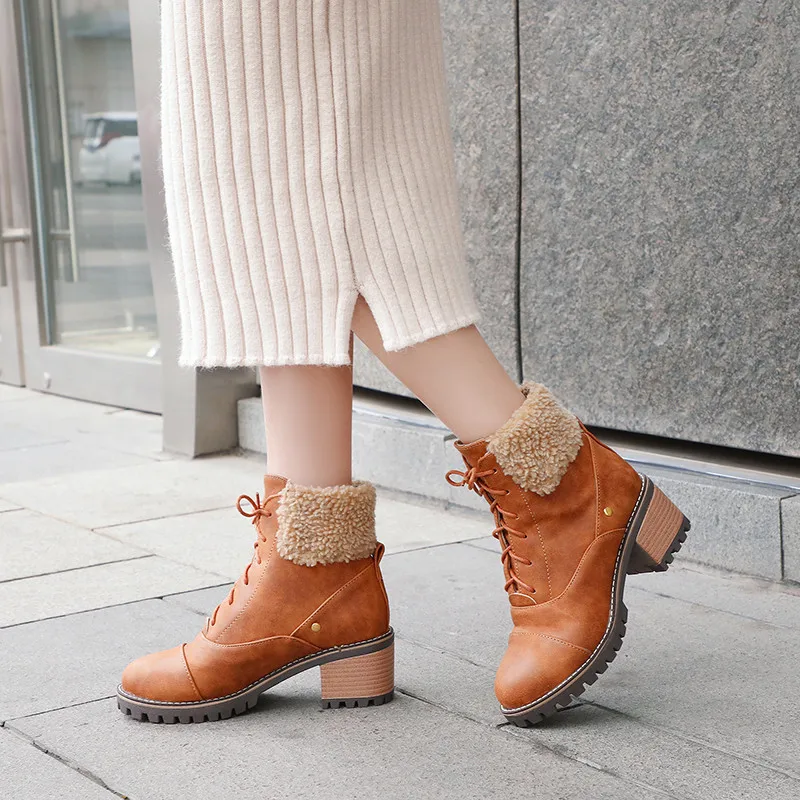 Long boots autumn new 2020 winter British style leather long tube knee socks and boots high elastic thick soled casual women's s