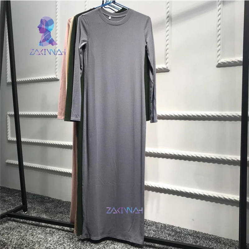 LR120 Новое модное мусульманское женское платье, длинная юбка с мешком на лодыжке - Цвет: gray