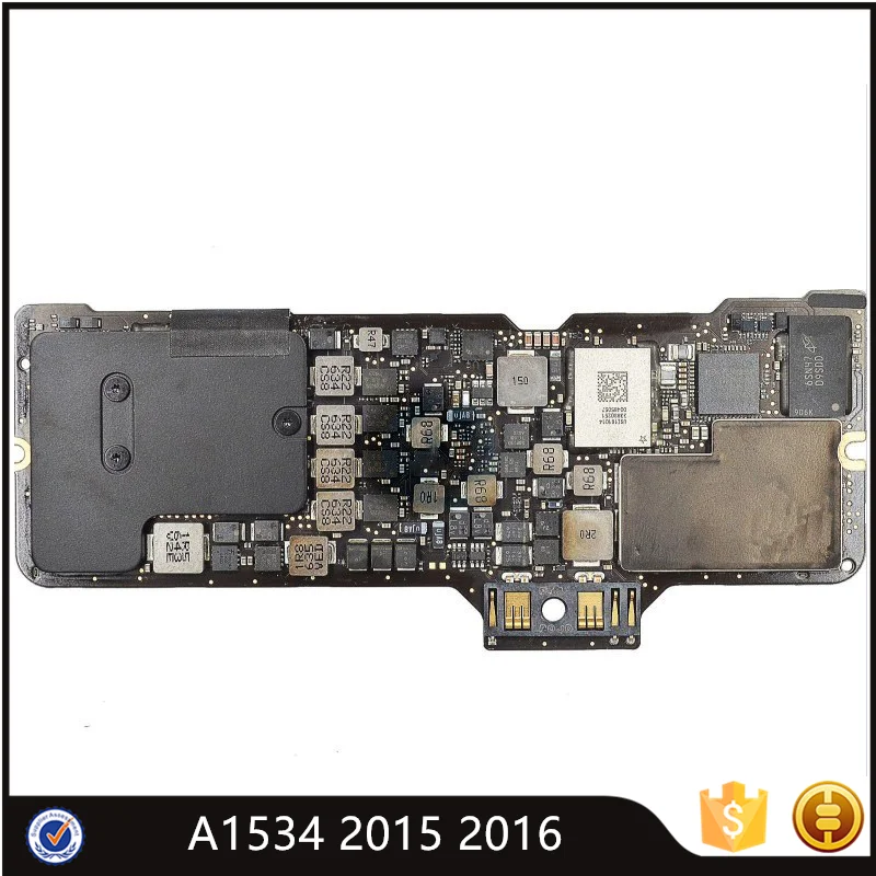 

Tested A1534 Motherboard 820-00045-A 820-00244-A For MacBook Retina 12" Logic Board 256/512GB 1.1GHz 1.2GHz 2015 2016 years