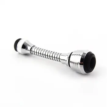 

360 Rotatable Bent Water Saving Tap Aerator Extended hose faucet bubbler Diffuser Faucet Nozzle Kitchen Faucet Connector Parts