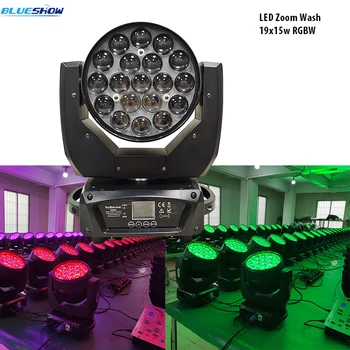 

No Tax high quality stage led zoom wash 19x15w rgbw 4in1 wash zoom moving head light led wash zoom 19x15w rgbw moving head