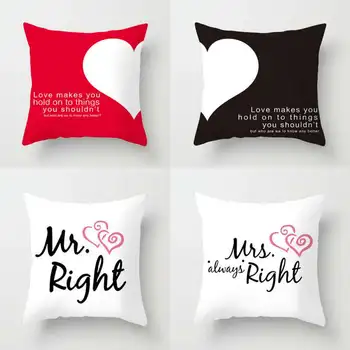 

2020 1 Pcs/lot Peach-skin Velvet Printed (single side) Pillow Caes (not Containing Pillow), Simple Wedding Pillow Cover