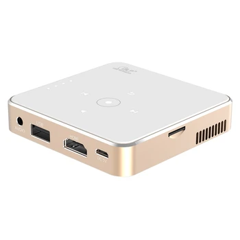 

Mini Projector Professional Portable DLP Projector with Press Sn Built-in 2500 MAh Battery for Casual Office Home