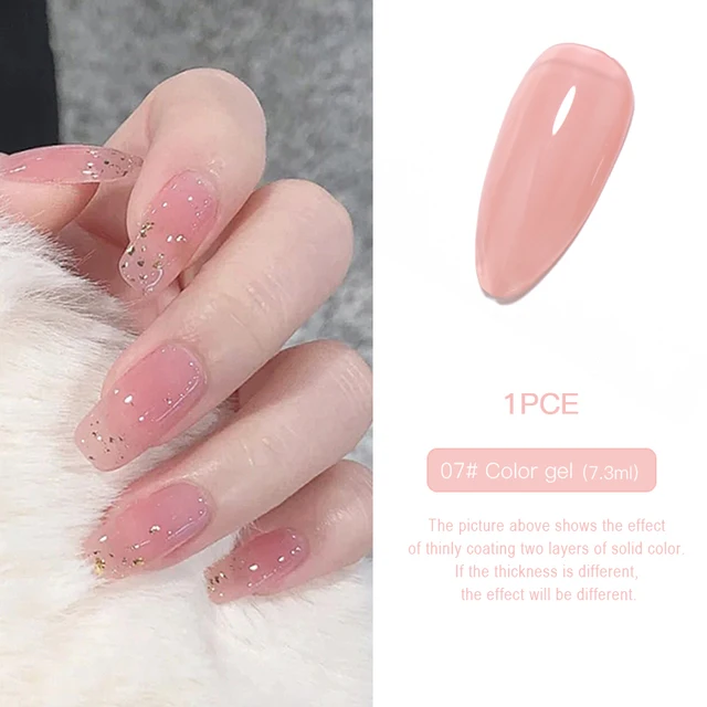 HNUIX 7.3ml 3D UV Clear Gel Dip Nail Art Gel Varnish Manicure Universal Wide New Color Phototherapy Cat Eye Gel Nail Polish 1222-7