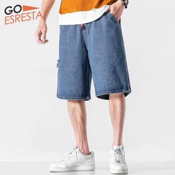 

GOESRESTA 2020 New Brand Men's Jeans Trending Elastic Loose Fashion Wild Casual Large Size M-5xl Washed Street Jeans Men