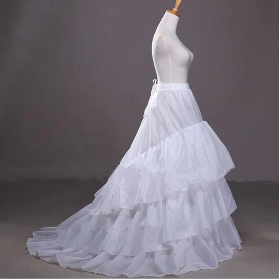 Трапециевидная юбка-американка для девочек, длинная Нижняя юбка, кринолин, Pettycoat, свадебные вечерние платья - Цвет: Style4