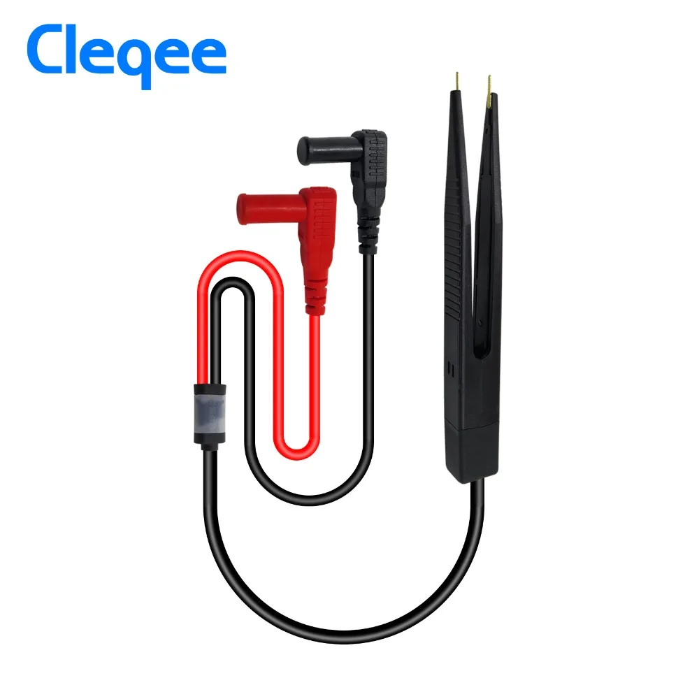 Cleqee P1510 Smd Clip Componente Lcr Strumento Di Test Multimetro Tester Tester Penna Sonda Pinzette Di Piombo Compatibile Con Fluke Per Vichy