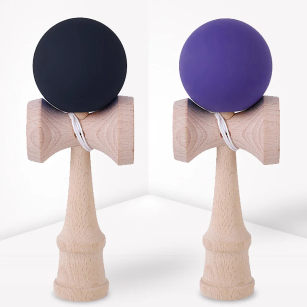 1 Set Kendama Toy Wooden Skill Sword Cup Ball Games Educational Outdoor Funny Toys for Children Gifts Sports (Random Color) 4