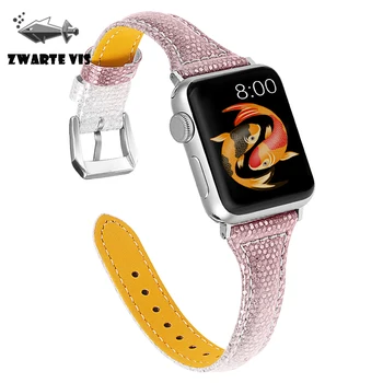 

New Smart strap for a pple watch5 for a pple leather strap with gradient leather strap for iwatch5 strap 44mm 42mm 40mm 38mm