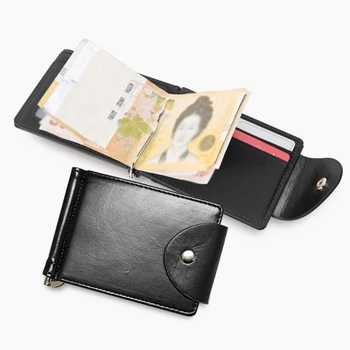 

Hasp Short Money Bag Mini Card Holder Gift Purse Clutch Fashion Coin Pocket PU Leather Men Wallet Portable Multifunction