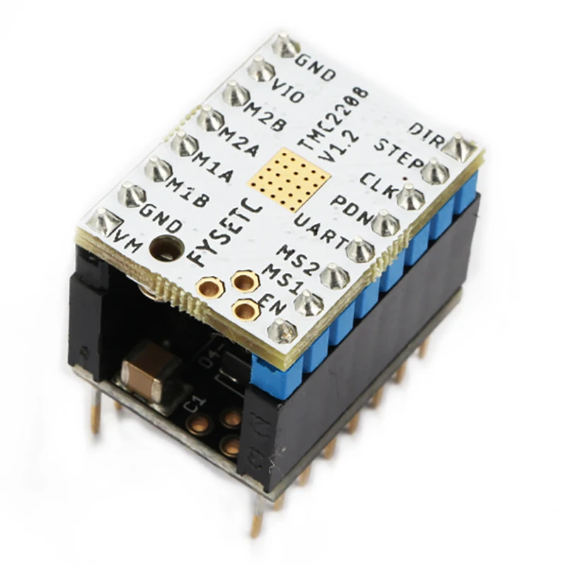 20 шт. супер тихий TMC2208 V1.2 шаговый двигатель Stepstick шаговый двигатель немой драйвер модуль+ радиатор для 3D печати деталей