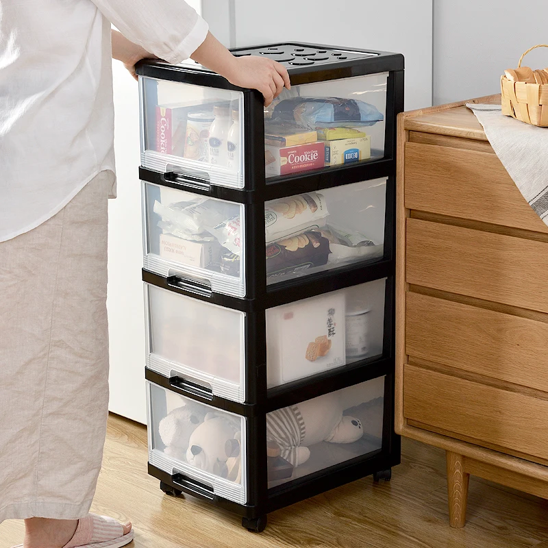 

Storage box plastic clothes storage cabinet transparent sorting box office storage drawer multi-layer storage cabinet