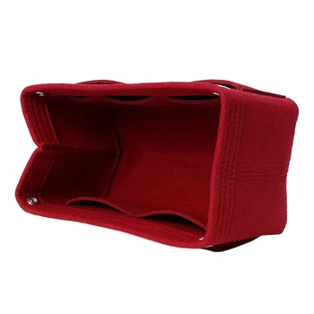 

Felt Makeup Bag Handbag Organizer Purse Insert Bag Fabric Storage Cosmetic Pouch