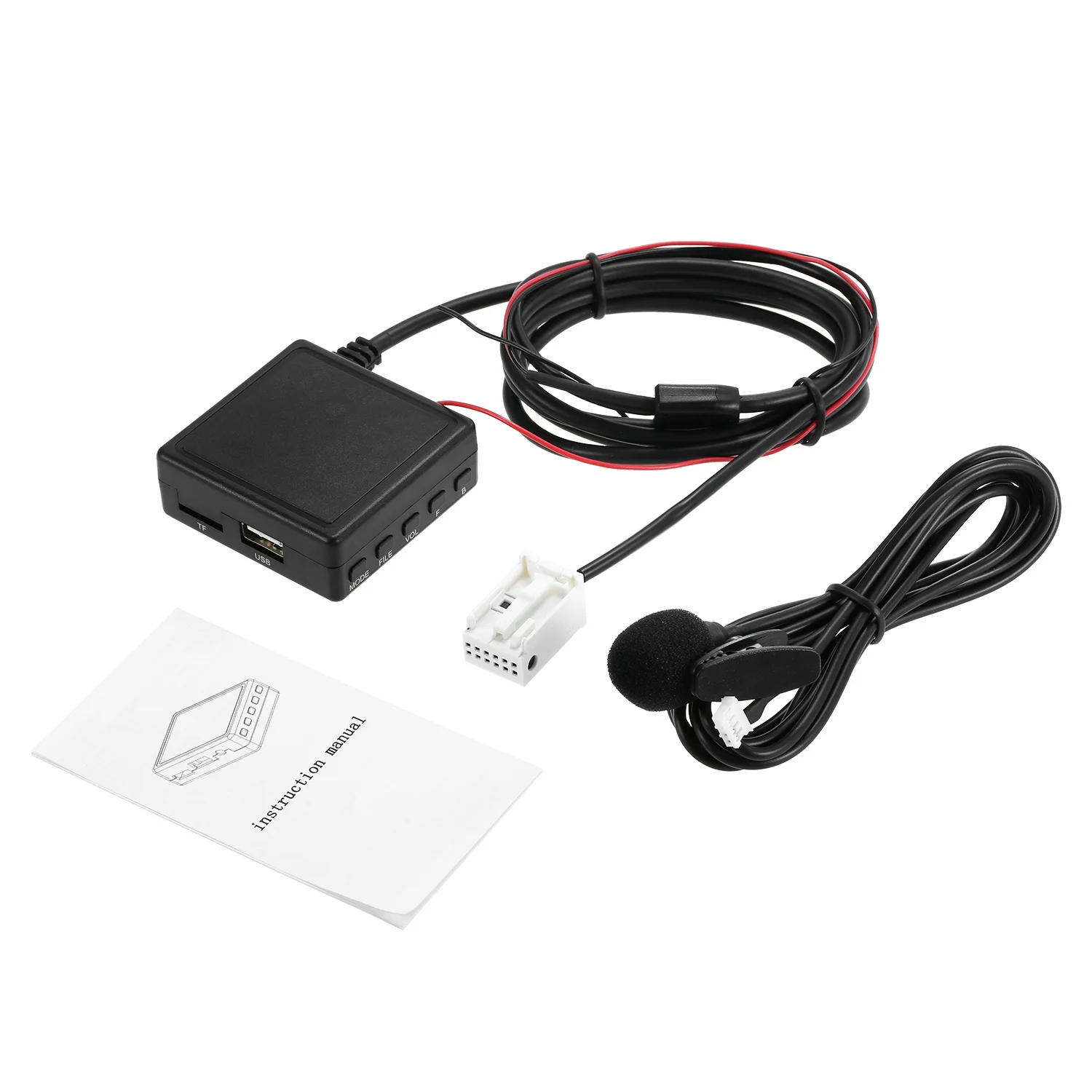Автомобильный Aux адаптер BT беспроводной микрофон TF USB флэш-накопитель Замена для VW RCD510 RNS310 RNS315 RNS510