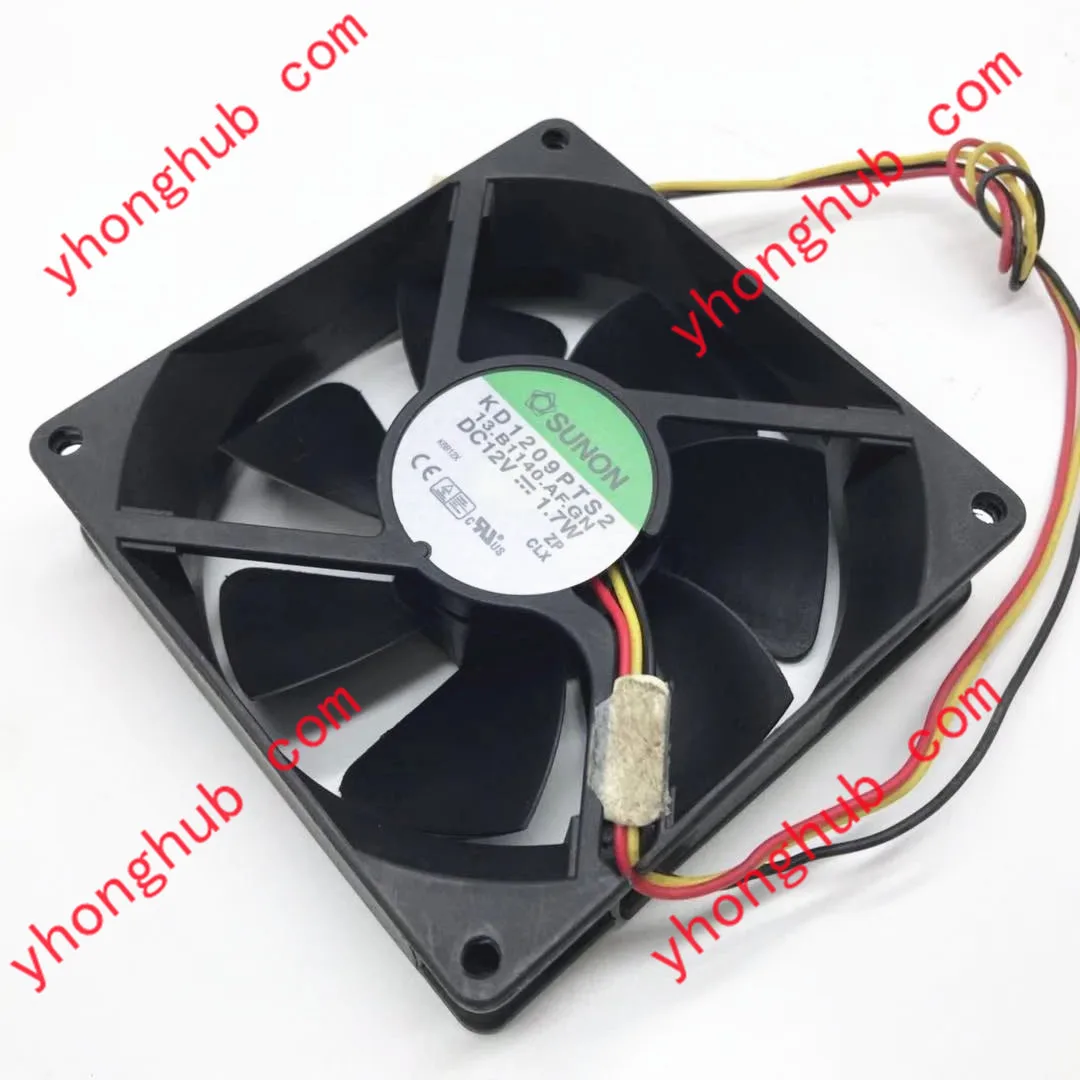 SUNON KD1209PTS2 13.B1140.AF AC/DC 12V 1 7 W 3-провода Размеры: 90x90x25 мм Сервер вентилятор охлаждения |