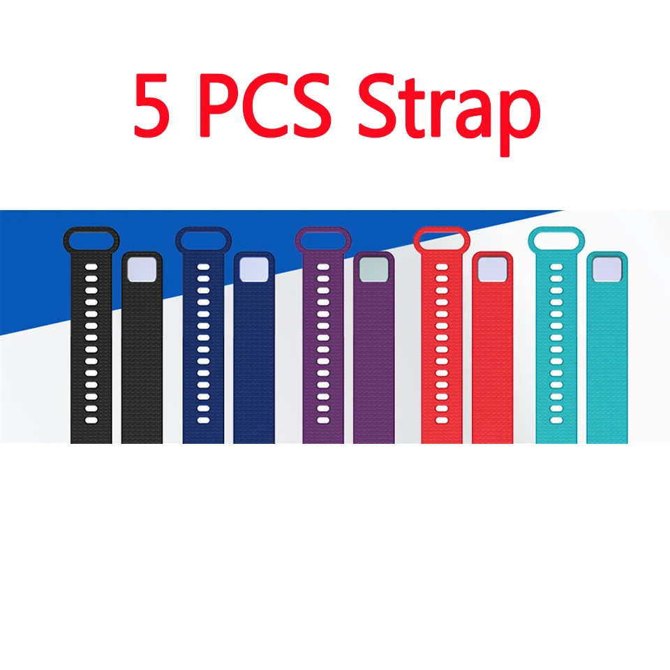 5PCS Strap Y5 Смарт часы водонепроницаемый трекер часы сердечного ритма кровяного давления монитор Smartwatch Браслет Спорт Фитнес браслет Мода - Цвет: 5PCS Strap