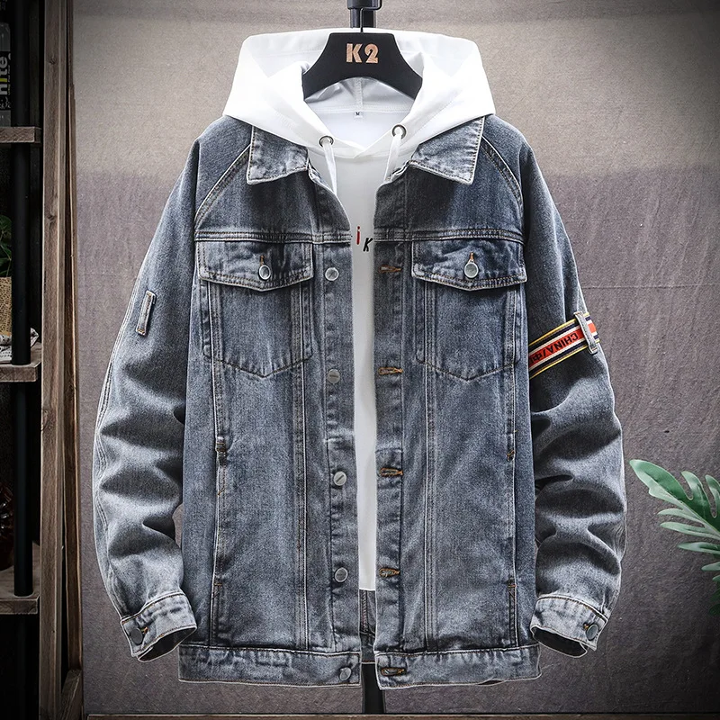 

2020 Spring Men'S Wear Classic Nostalgic Jeans Coat Europe And America Fashion Man Jacket Place of Origin Supply of Goods Ty8004