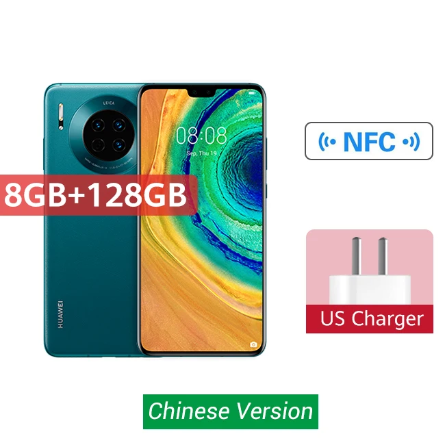 Смартфон huawei mate 30 5G, Версия 8 ГБ, 128 ГБ, 256 ГБ, Kirin 990, тройная камера 40 МП, фронтальная камера 24 МП, 6,62 дюйма Скидка 600 руб. /. При заказе от 5500 руб. /Промокод: newyear600 / Ко - Цвет: 8GB 128GB Forest 5G