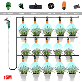 

Patio Spray Misters Watering System Kits Accessories for Outdoor Garden Greenhouse Nozzles Misting LAD-sale
