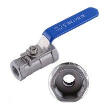 1/2 дюймовый резьбовой 1 шт шаровой кран из нержавеющей стали SS 304 BSPT для контроля воды, нефти и газа переключатель воды, нефти и газа