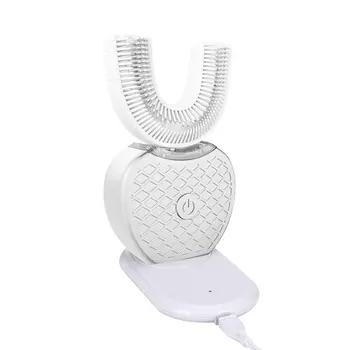 

360 Degree Automatic Smart Brush Electric U-shaped USB Oral Toothpaste Toothbrush Silicone Brush Head Generation 1 FRO TEETH