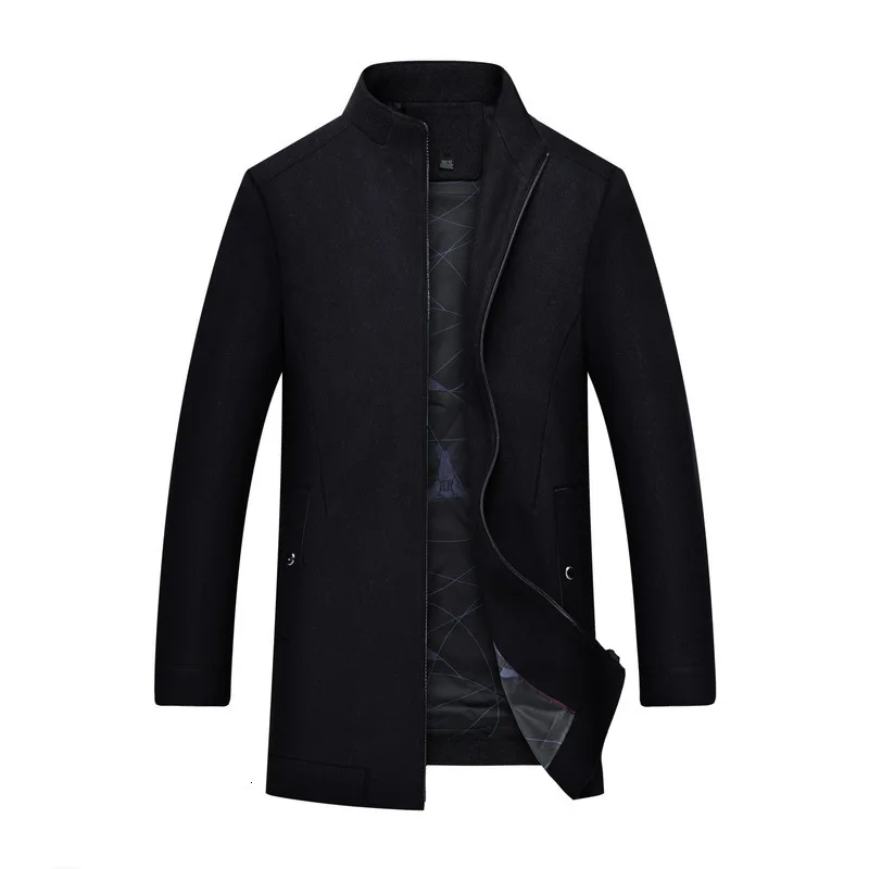 Мужское шерстяное пальто Plus 10XL 8XL 6XL 5X 2020 зимнее теплое однотонное длинное Тренч