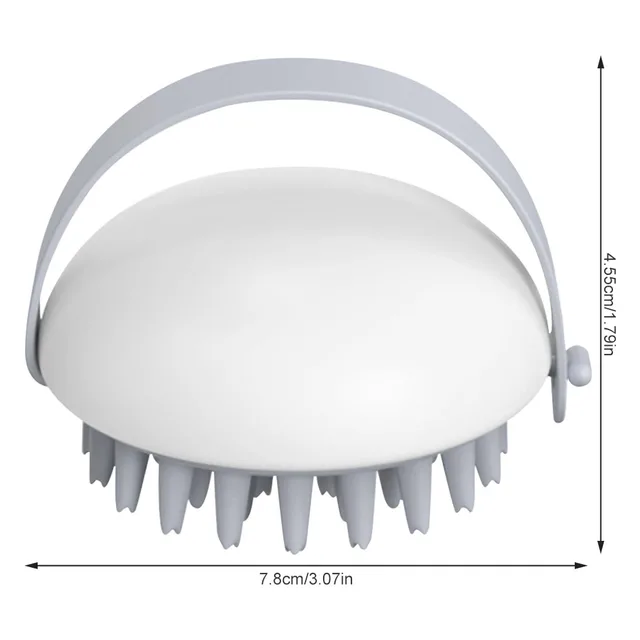 1 gab. galvas ādas masāžas ķemmes mazgāšanas birste elastīga gaisa spilvena TPR vannas dušas skrubēšanas spa novājēšanas masāžas birste_voghion.com