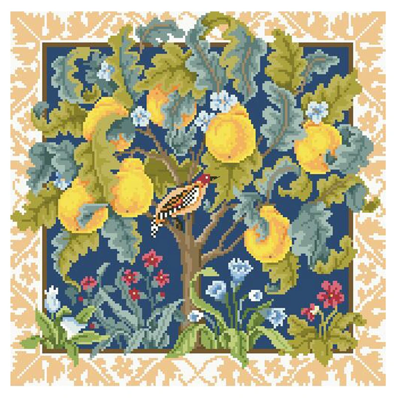 Tree of Life Longevity fruit bird pear flowers