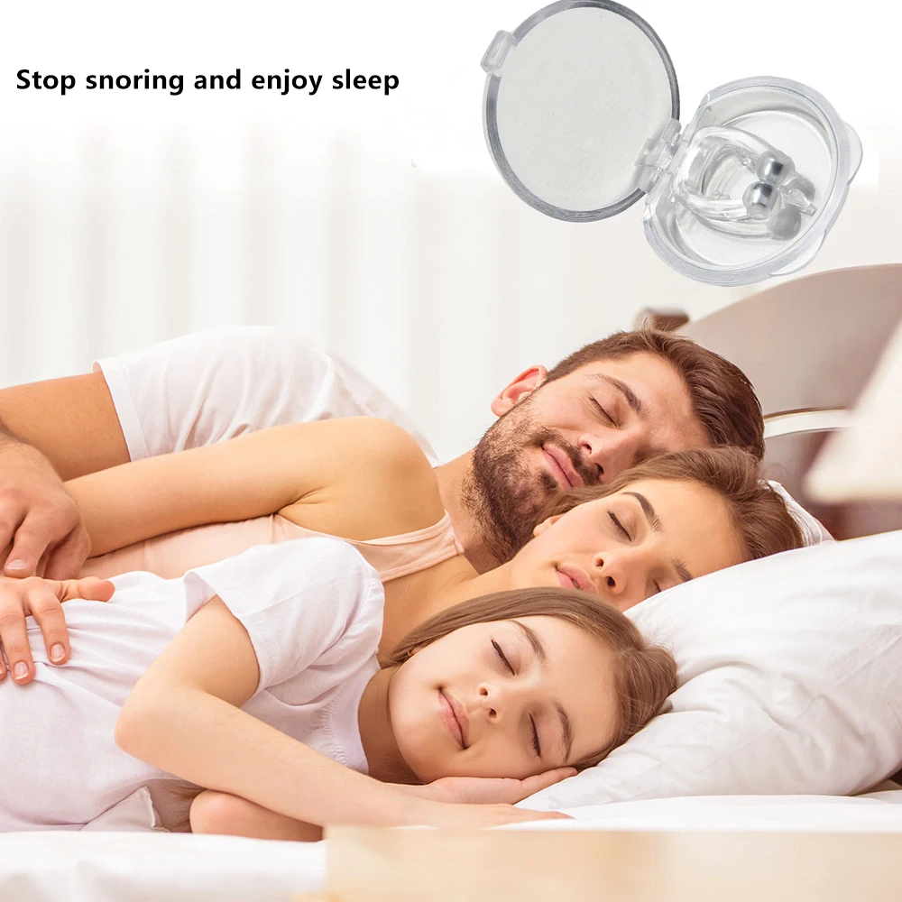 

Health Care Magnetic Anti-Stop S Stop Sn Sn Nose Clip Sleep Apnea Protection Night Equipment Belt Box
