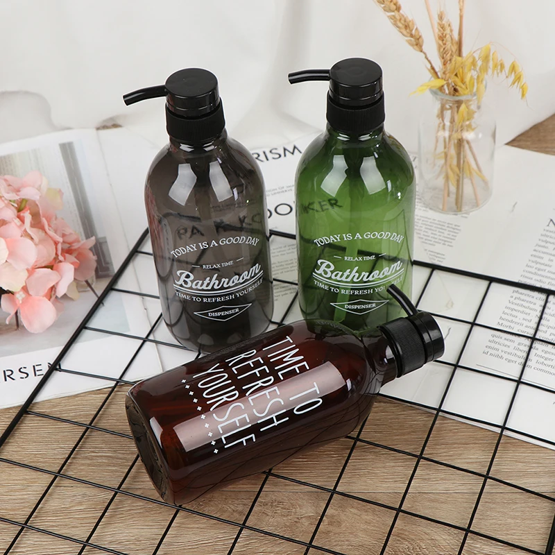 1PCS Soap Dispenser Bottle Kitchen Hand Sanitizer Bottle Cosmetics Shampoo Body Wash Lotion Bottle Outdoor Travel Bottle 600ml