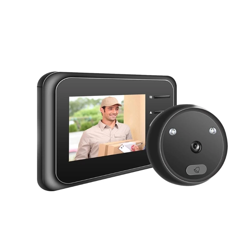 Video Doorbell Camera Audio Intercom PIR Motion Detection Alerts IR Night Vision