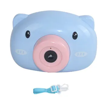 

Cartoon Pig Bubble Camera Blower Machine Electric Music Flashing Light Bubble Machines Automatic Camera Shape Bubble Toy