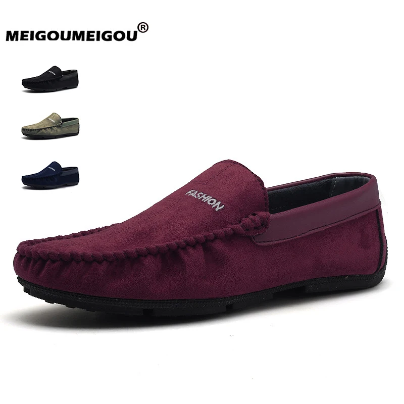 

Soft Sneakers Men 2019 New Genuine Leather Shoes Slip on Comfortable Men Casual Shoes Light Moccasins Chaussure Bateau Homme