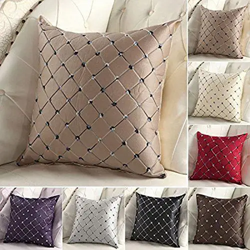 HobbyLane чехлы на диван-кровать для дома Декор разноцветные пледы Подушка Чехол квадратная подушка крышка серебристо-серый