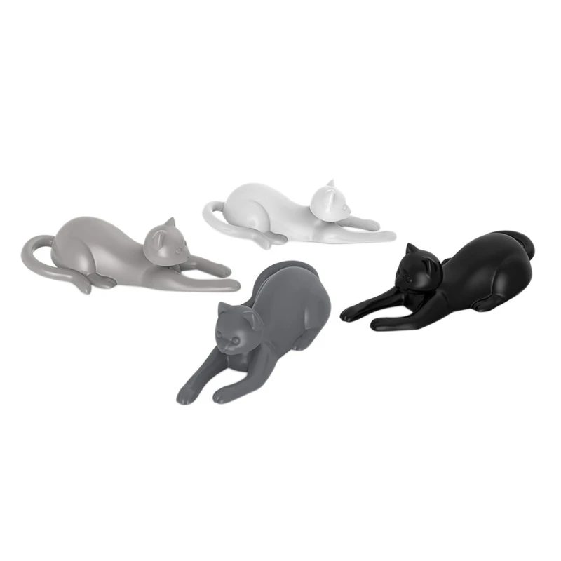 New Arrival Creative Cartoon Refrigerator Stickers Unique Cute Cat Shape Silicone Refrigerator Magnetic Stickers Household