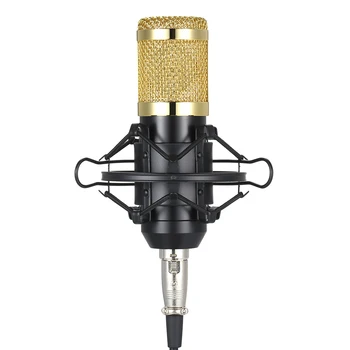 

BM800 Condenser Microphone Lit Pro Adjustable Mic Suspension Scissor Arm Pop Filter for Audio Studio Recording Broadcasting mic