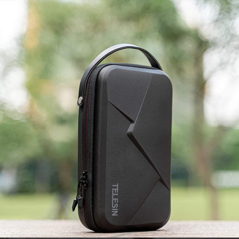 Bolsa de Armazenamento Portátil para Gopro Ação à Prova Telesin 6 5 Insta360 Osmo Acessórios Dwaterproof Água Levando Case Espaço Ajustável 10 9 8 7 - Image 2