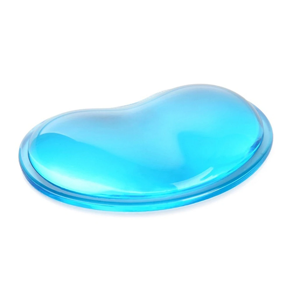 Silicone Heart-shaped Computer Mouse Wrist Pad 3D Wavy Comfort Gel Computer Mouse Hand Wrist Rests Support Cushion Pad