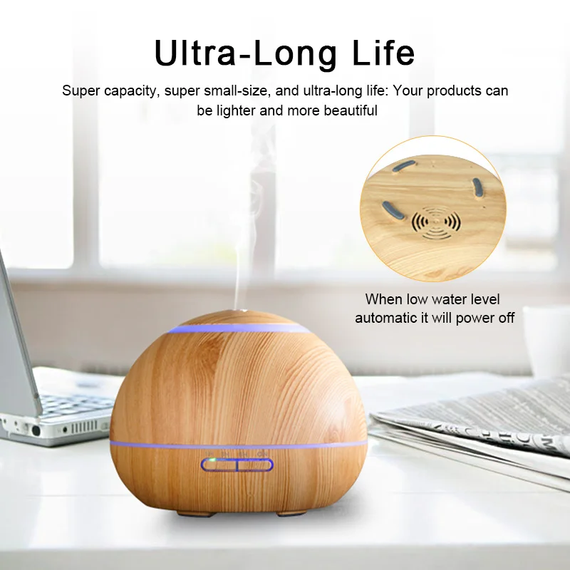 

1pc Diffuser USB Electric Aroma Air Diffuser Wood Ultrasonic Air Humidifier Essential Oil Aromatherapy Mist Maker For Home 300ml