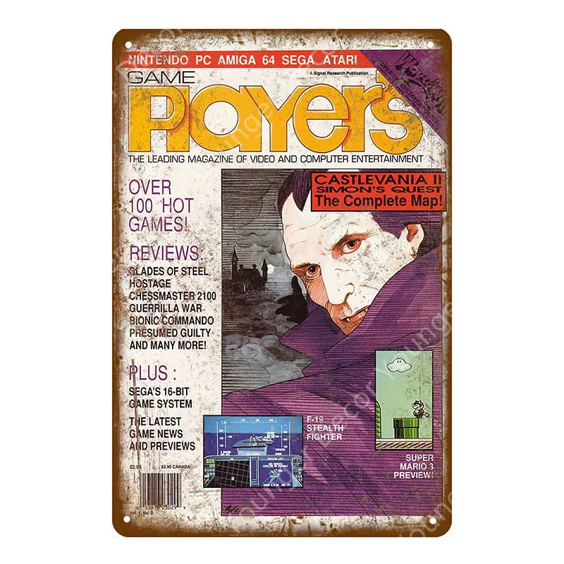 YD8188E Япония Классический игровой металлический плакат геймер стикер на стену для детской комнаты игровой центр Декор винтажные Рекламные Знаки художественная живопись - Цвет: YD8188E