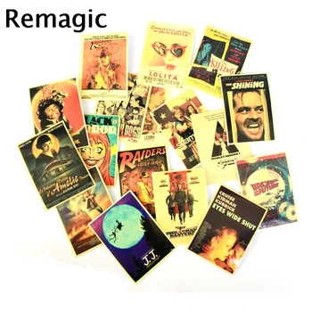 

12sets Vintage movie Posters 54pcs/set classic kids Stickers pack paster cosplay scrapbooking diy phone laptop decorations gifts