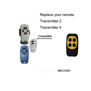 

For transmitter 2 transmitter 4 garage door remote control rolling code 433 mhz