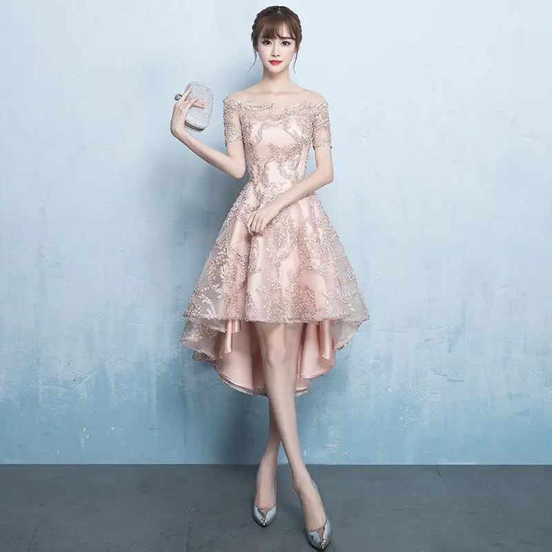 Кружева сатиновый, пэчворк Cheongsam без рукавов женское Макси вечернее платье элегантные асимметричные платья Новинка Роскошные миди Qipao - Цвет: Champagne 1