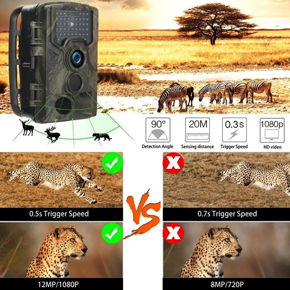 

Wildlife Hunting Camera Trail Camera 3G 1080p HD 16MP IP65 Security Portable Cam Animal 20M WCDMA